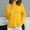 Yellow, variant on POROPL Pullover Sweaters for Women Long Sleeve High Neck Sweater Casual Color Blocked Blouse Top Size S-3XL