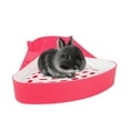 thumbnail image 1 of Amdohai Animal Litter Potty Trainer Toilet Corner Litter Bedding Box Pet Pan for Baby Rabbit, 1 of 7