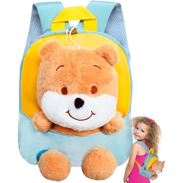 Mochila Infantil Bluelander con Juguete de Peluche Desmontable