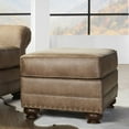 thumbnail image 5 of Leinster Faux Leather Arm Chair and Ottoman in Jetson Ginger, 5 of 10