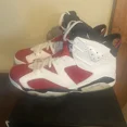 thumbnail image 2 of Ni-k-e Air Jordan 6 Retro Carmine CT8529-106 PreOwned Men’s Sneakers Rare Size 13 A42, 2 of 6