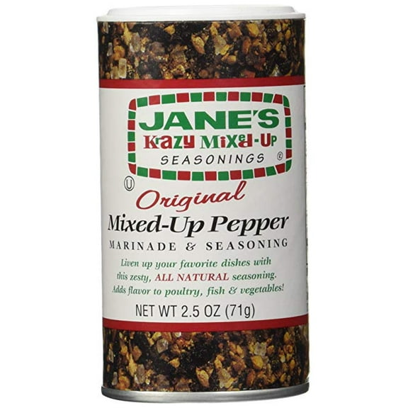 (2 Pack) Jane's Krazy Mixed-Up Original Pepper, 2.5 oz