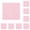 Pink, variant on 1pc Jewelry Cleaning Cloth Gray Polishing Cloth for Sterling Silver Gold Platinum Small Polish Cloth 8x8cm