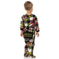 thumbnail image 4 of The Grinch Pajamas Dr Seuss The Grinch Holiday AOP Fleece Footed Pajama Set Zip Up and Snap Closure Union Suit w Beanie, 4 of 8