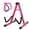 pink, variant on 5 Core A-Frame Guitar Stand with Foam Padded Arms & Anti-Slip Rubber Feet for Acoustic, Electric & Bass Guitars