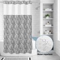 thumbnail image 2 of No Hook Shower Curtain, Black White Shower Curtains for Bathroom with See Through Top Window, Modern Abstract Art Farmhouse Waterproof & Washable Bath Curtain Stand Up Stall 36"x72", 2 of 9