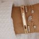 thumbnail image 1 of WUKALO-Pulseras de Ángel con borla de Color dorado bohemio para mujer, joyería Bohemia, conjunto de pulsera con cuentas de cadena de mano de perlas geométricas, 1 of 4