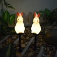 thumbnail image 4 of JGJJUGN Solar Garden Lights, Outdoor Resin Decoration Lights, Easter Bunny Lawn Light, Landscape Yard Stake Lighting, Decorative Solar Lamp, Cute Garden Ornament for Patios, Porches & Backyards, 4 of 9