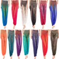 thumbnail image 2 of Pantalones informales de verano para Mujer, pantalón de chándal holgado, de cintura alta, estilo bohemio, 2 of 4