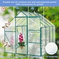 thumbnail image 6 of Enyopro 6 x 8 Walk-in Greenhouse Kit for Outdoors, Polycarbonate Green House with Sliding Door, Rain Gutter & Aluminum Frame, Large Plant Grow House for Backyard, Patio, Garden, 6 of 8