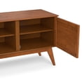 thumbnail image 6 of Draper 60 inch Wide Solid Wood Mid Century Low TV Stand in Teak Brown For TVs up to 65 inches, 6 of 13