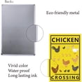 thumbnail image 3 of 1pc Chick Tin Sign Vintage Metal Sign Poster Retro Painting Plaque Iron Sign Wall Decor Art Mural Hanging Decorative Sign for Bathroom Kitchen Toilet Home Cafe 12 x 8Inch-Chicken Crossing, 3 of 7