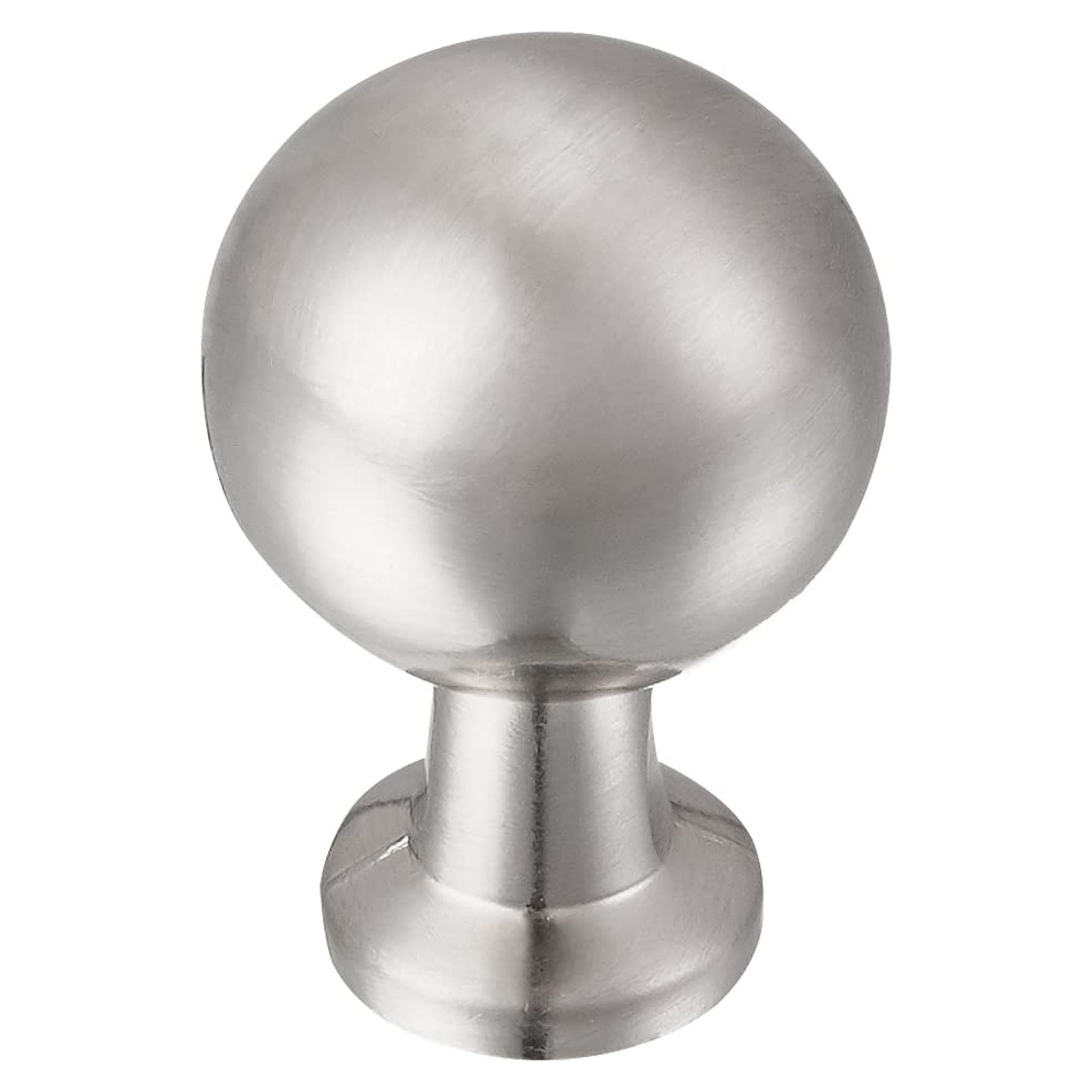 Utopia Alley 10pcs Lyon Cabinet Ring Pull Knob - Decorative Cabinet Drop Pull Knobs for Cabinets and Drawers - Vintage Cabinet Hardware with Hand Finished Brushed Nickel - Pull Knobs 0.87"