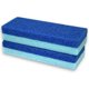 thumbnail image 1 of Masajeador de pies cuadrado azul y piedra pulidora para pies para eliminar piel muerta, callosidades y cutículas, pulidor de suela y talón, masajeador de pies y tabla de piedra pómez, 2 piezas, 1 of 5
