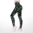 thumbnail image 2 of Gibobby Pantalones de mezclilla Imprimir Pantalones de yoga de cintura alta para mujer Leggings Medias Compresión Yoga Running Fitness Leggings de cintura alta(Bronce， M), 2 of 4