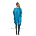 thumbnail image 6 of Beautybatik Blue Boho Stripe Caftan Women Tunic Top Blouse Plus Size 1X, 6 of 6