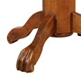 thumbnail image 3 of Maklaine 42 Inch Wood Pub Bar Table Sunburst Design Carved Pedestal Walnut, 3 of 3