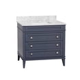 thumbnail image 4 of Eleanor 36" Bathroom Vanity with Marine Gray Cabinet and Carrara Marble Top, 4 of 6