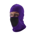thumbnail image 1 of Máscara facial de malla Unique Bargains, cubierta facial de poliéster, protección solar, transpirable, púrpura, 1 pieza, 1 of 6