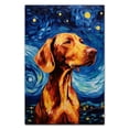 thumbnail image 2 of Vizsla Starry Night Dog Canvas Print - Van Gogh Inspired Dog Wall Art Decor - Makes a Great Gift for Home Decor, Living Room, Bedroom - Ready to Frame, 2 of 5
