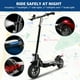thumbnail image 5 of SMATEIGHT Scooter Eléctrico para Adultos, Motor de 1600W, Máximo 40 Mph, Alcance de 43 Millas, Neumáticos Inflables Al Vacío de 10", Scooter Eléctrico Rápido para Adultos, 5 of 6