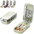 thumbnail image 1 of HUGFEGWE Portable Pill Cutter Box, Pill Cutter Splitter for Small and Tiny Pills with Stainless Steel and Centering Guide Tablet, Accurate Pills Alignment, Cutters Halves/Third/Quarters AZ824-13801, 1 of 7