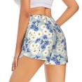 thumbnail image 3 of Disketp Daisies Flowers Print Women's Shorts Workout Shorts for Athletic Gym Running Shorts with Phone Pockets Medium, 3 of 8