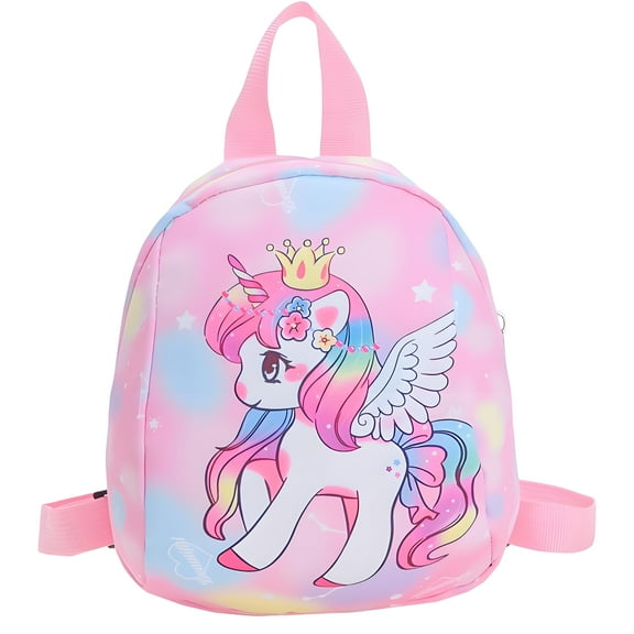 AlmosTen Toddler Backpacks for Girls 2-4,Backpack for School,Cute Kids Teens Bookbag for Girls Kindergarten Elementary Preschool School Backpack(Pink)