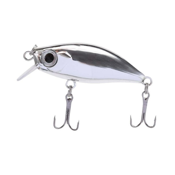 Minnow señuelo de pesca cebo duro Swimbait gancho 3D ojos Crankbait 4,5 cm/4,5G para leucomas, gallineta nórdica, lubina, trucha Argén