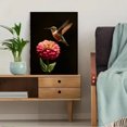 thumbnail image 5 of Flower Hummingbird Canvas Wall Art Home Decor for Living Room Bedroom Dining Room Hallway Office Kitchen, 5 of 8