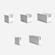 thumbnail image 2 of GOOHOCHY Caja de almacenamiento multiusos para escritorio, superposición, organizador de oficina, contenedor de plástico, estrecho, grande, color blanco, 2 of 8