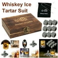 thumbnail image 2 of Whiskey Stones Gift Set Granite Chilling Stones Whiskey Rocks Reusable Ice Cubes Best Drinking Gift, 2 of 9