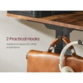 thumbnail image 6 of Electric Computer Desk, 23.6 x 55.1 Inches Adjustable Height Stand Desk with Built-in Power Strip, Dark Brown, 6 of 7