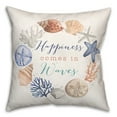 thumbnail image 2 of Creative Products Happiness Comes In Waves 18 x 18 Spun Poly Pillow, 2 of 3
