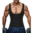 thumbnail image 1 of Lilvigor Men Sauna Sweat Waist Trainer Vest Neoprene Tank Top with Zipper for Weight Loss Workout Gym Exericise Fitness Corset Slimming Body Shaper Sauna Suits, 1 of 6