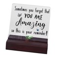thumbnail image 1 of Gift Desk Sign, Acrylic Space Saving Wooden Base Desk Decorative Sign  for Going Away, 1 of 7
