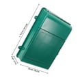thumbnail image 2 of HEALEEP Buzón Exterior Verde De Plástico Resistente Impermeable Para Montaje En Pared, 2 of 6