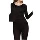 thumbnail image 2 of Conjuntos de ropa interior térmica de seda para mujer | Calzoncillos largos de seda para mujer, 2 of 5