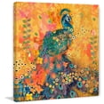 thumbnail image 2 of "Afrikarma Peacock" Painting Print on Wrapped Canvas, 2 of 7