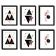 thumbnail image 1 of 6 Pcs/set Nordic Decoration Geometric Wall Art Canvas Painting Posters Decoration Canvas Pictures (, 1 of 5