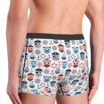 thumbnail image 5 of Balery Nautical And Pirate Owls Men's Boxer Briefs, Soft and Breathable Cotton Underwear with nylon Waistband-Large, 5 of 9