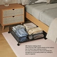 thumbnail image 4 of Under Bed Storage on Wheels, Underbed Rolling Metal Containers Boxes, Foldable Underbed Storage Bags or Clothing Blanket Beddin, 4 of 7