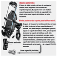 thumbnail image 4 of Soporte Porta Celular  Bloosom  Antirrobo para Motocicleta Amortiguado Negro, 4 of 4