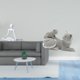 thumbnail image 2 of Estatua De Gato Pensador Creativo, Figura Decorativa, Escultura Abstracta, Adorno De Mesa, Artesanía única, Animal Para Dormitorio, Sala De Estar, Entrada, Regalo De Inauguración De La Casa, 2 of 8