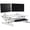 White, variant on Adjustable Desk Riser Plus, Black
