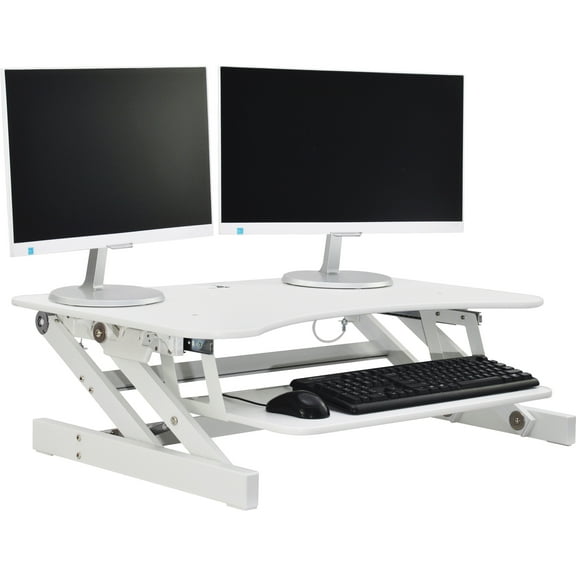 Lorell, LLR99984, Adjustable Desk Riser Plus, 1 Each, White