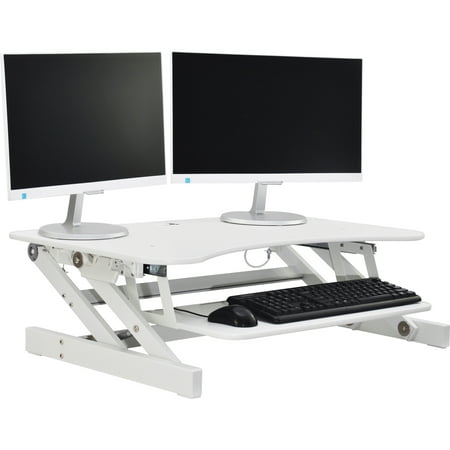Lorell Adjustable Desk Riser Plus White Walmart Com Walmart Com