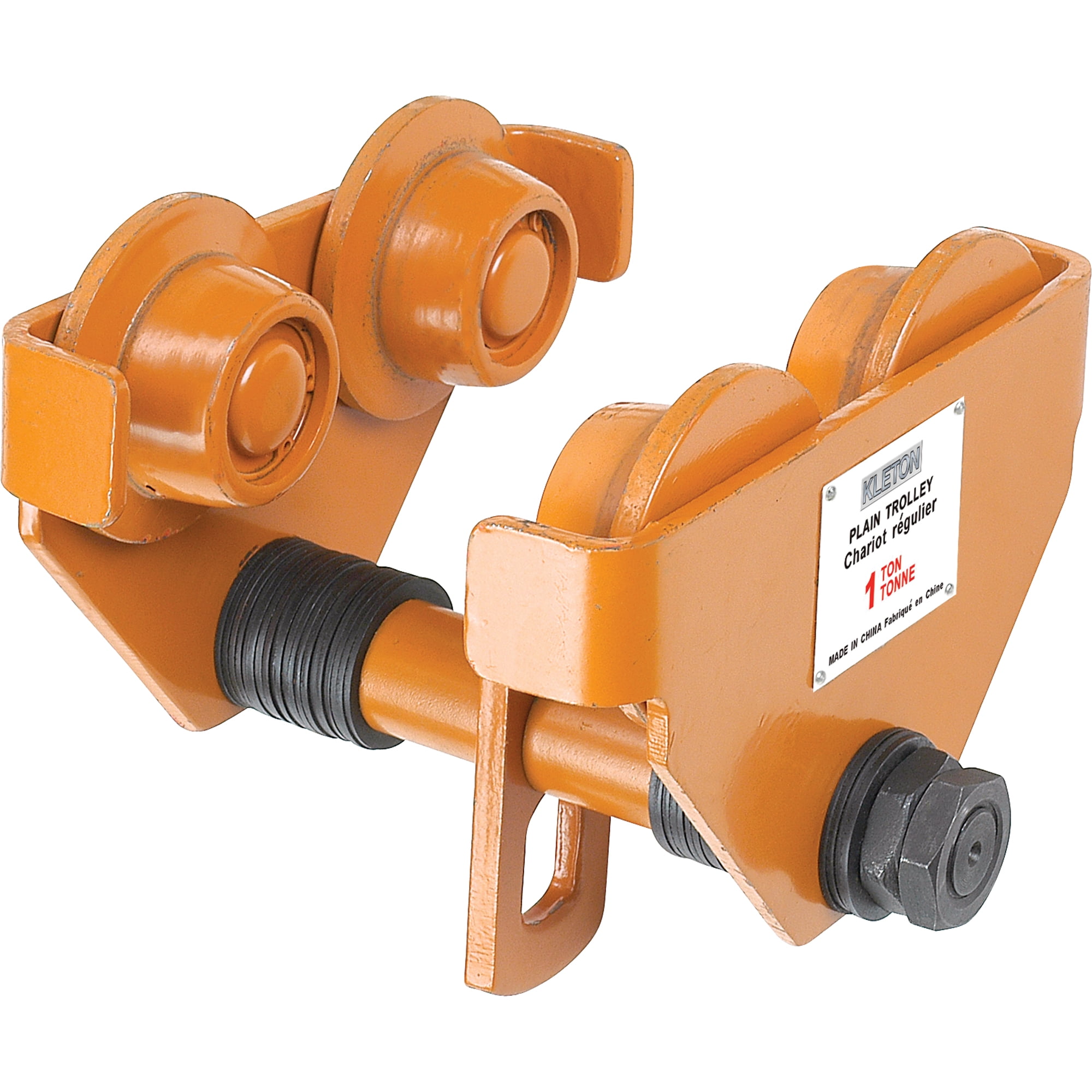 Kleton Adjustable IBeam Trolley, 1000lbs (0.5 tons) Capacity, Flange