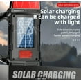 thumbnail image 3 of Solar Camping Lantern - 1500mAh Rechargeable LED Lantern with Long Range Beam, Overcharge Protection, USB & Solar Power for Emergency, Hiking, Outdoor Activities (Red), 3 of 8