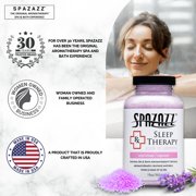 Spazazz Sleep Therapy Aromatherapy Bath Salt Crystals 2-Pack (19 Oz Each) - Spazazz Aromatherapy Bath Salts for Hot Tubs & Baths, Safe for All Spas & Bath Types